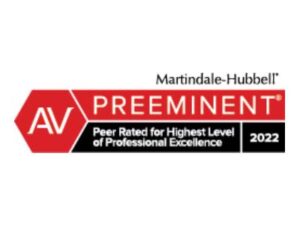AV Preeminent Martindale-Hubbell 2022